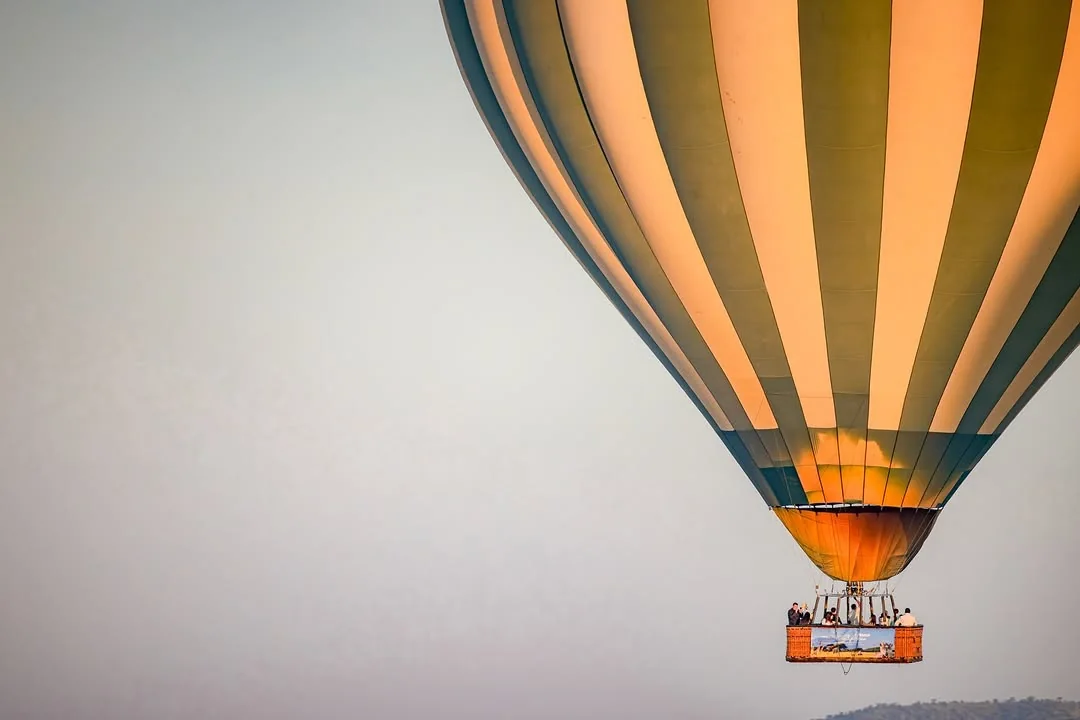 Hot-air balloon safari experience